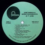 Jane Birkin And Serge Gainsbourg – Je T'Aime - Beautiful Love LP Plak - Görsel 3