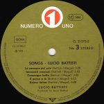 Lucio Battisti – Songs 2xLP - Görsel 4