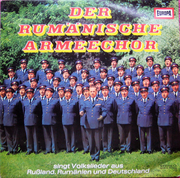 Der Rumänische Armeechor – Singt Volkslieder Aus Rußland, Rumänien Und Deutschland LP Plak