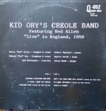 Kid Ory's Creole Band Featuring Red Allen – Live In England 1959 LP Plak - Görsel 2