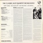 The Classic Jazz Quartet – MCMLXXXVI LP Plak - Görsel 2