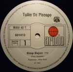 Tullio De Piscopo – Stop Bajon (Primavera) 12'' Maxi Single - Görsel 3