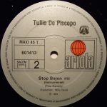 Tullio De Piscopo – Stop Bajon (Primavera) 12'' Maxi Single - Görsel 4
