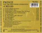 Prince And The New Power Generation – Cream Remixes CD Single - Görsel 2