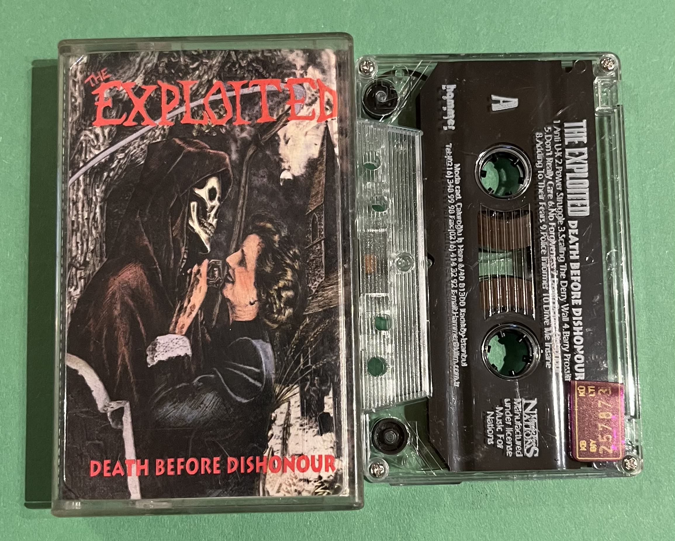 IMG_4731 The Exploited – Death Before Dishonour Kaset - Görsel 1