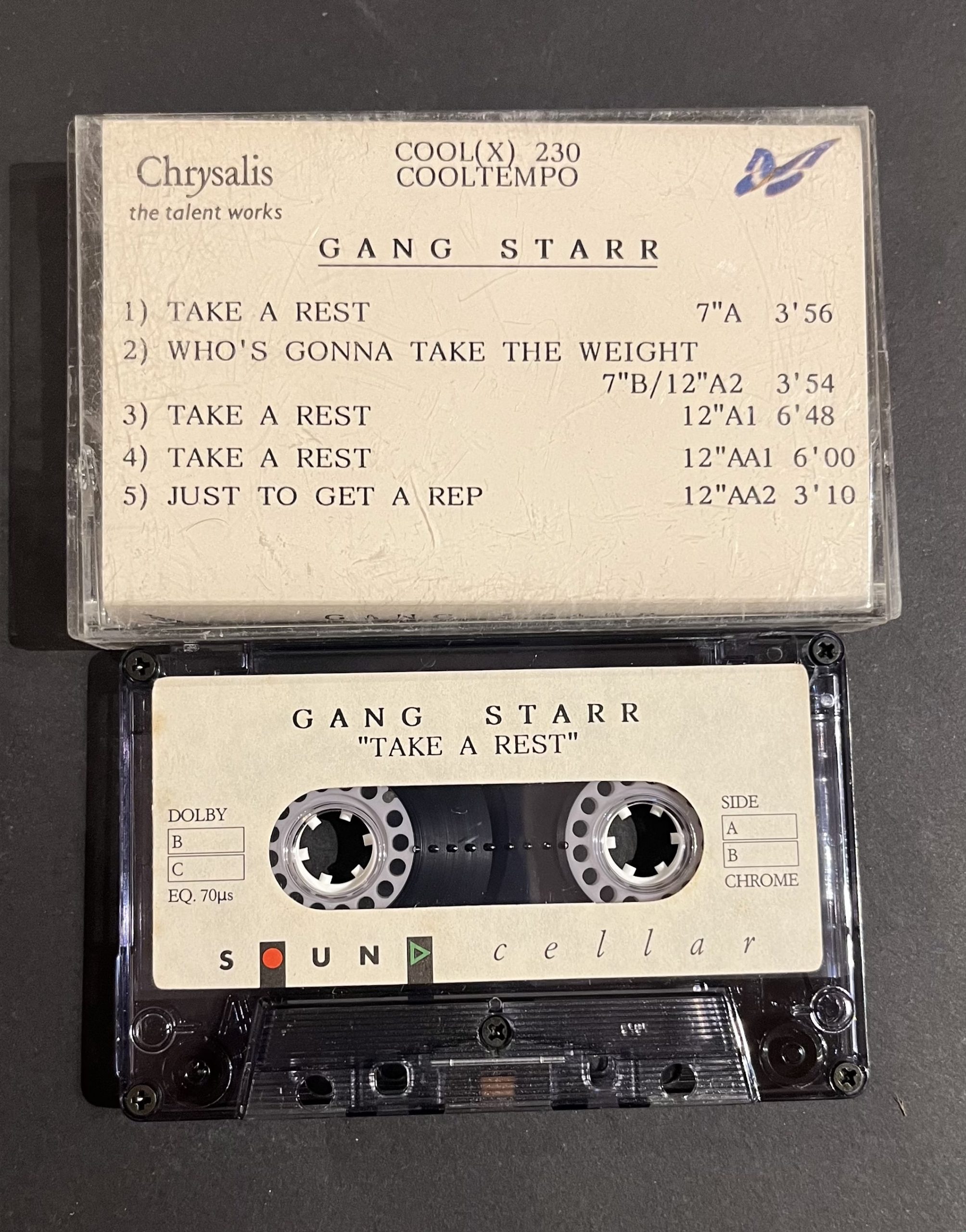 IMG_4760 Gang Starr '' Take A Rest '' Promo Kaset - Görsel 1