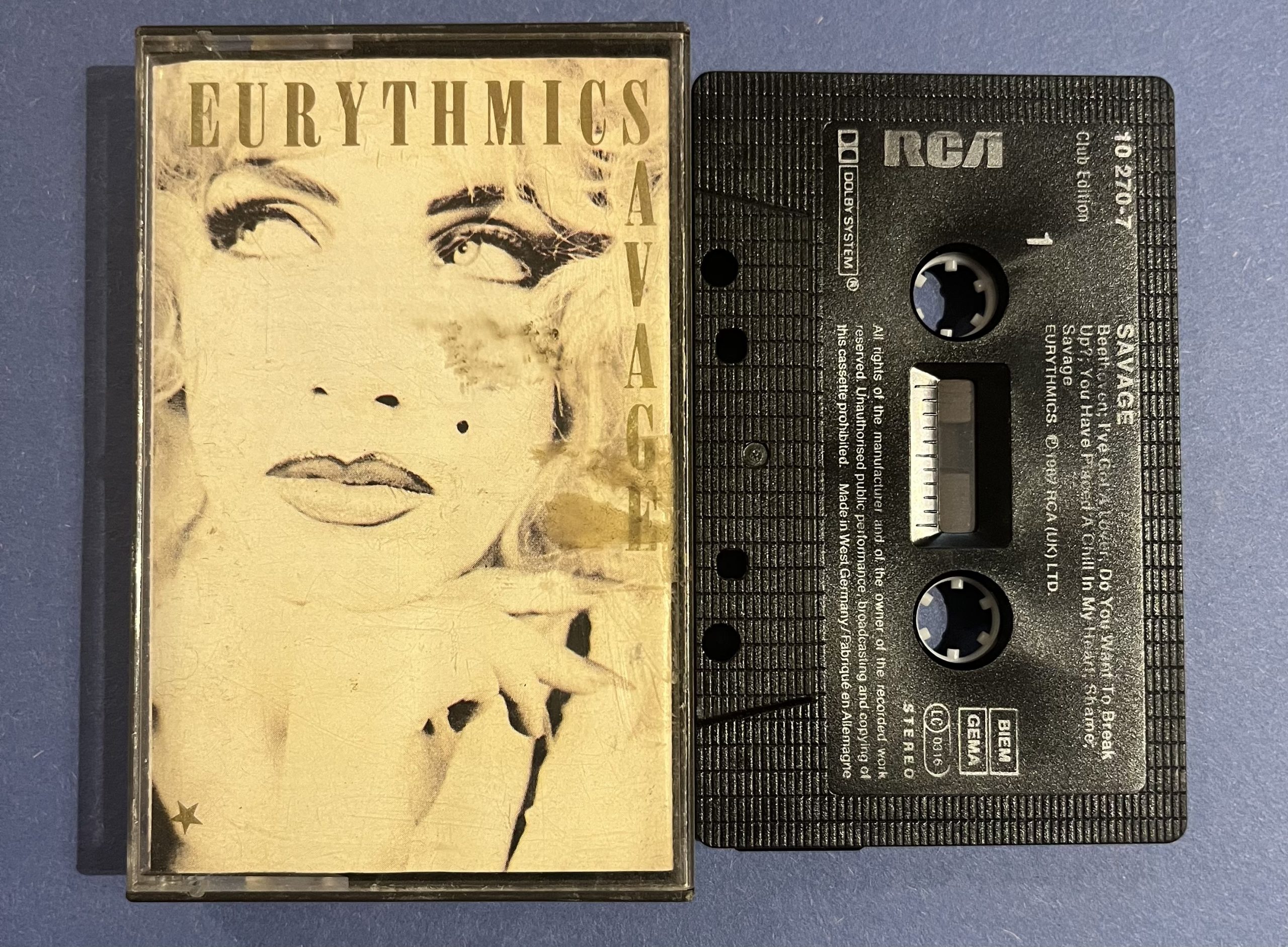 IMG_6709 Eurythmics – Savage Kaset - Görsel 1