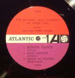The Modern Jazz Quartet Guest Artist: Sonny Rollins – The Modern Jazz Quartet At Music Inn — Volume 2 LP Plak - Görsel 3
