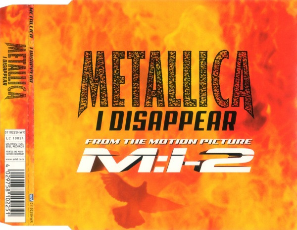 Metallica – I Disappear CD Single