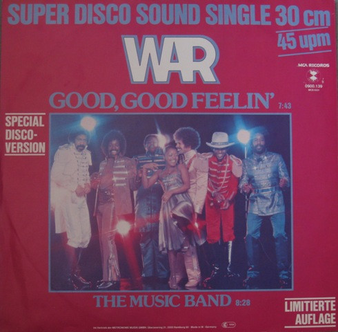 War – Good, Good Feelin' / The Music Band 12'' Maxi Single Plak