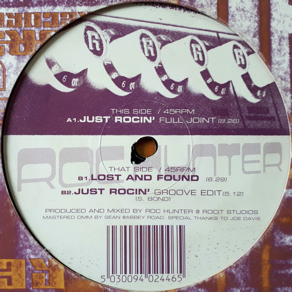 Roc Hunter – Just Rocin' 12'' Maxi Single Plak (House)