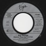 Boy George – Whether They Like It Or Not 45lik Plak - Görsel 3