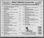 Nancy Sinatra Featuring Frank Sinatra, Lee Hazlewood & Dean Martin – Greatest Hits CD - Görsel 2
