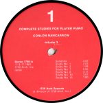 Conlon Nancarrow – Complete Studies For Player Piano Volume Three LP Plak - Görsel 3