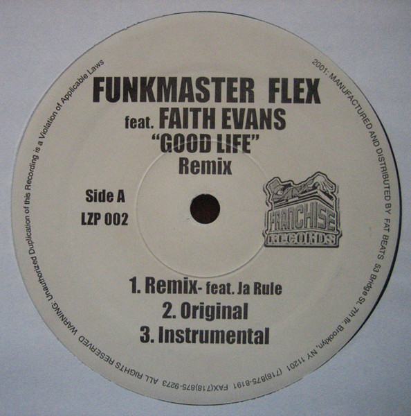 Funkmaster Flex Featuring Faith Evans – Good Life (The Remixes) 12'' Maxi Single Plak