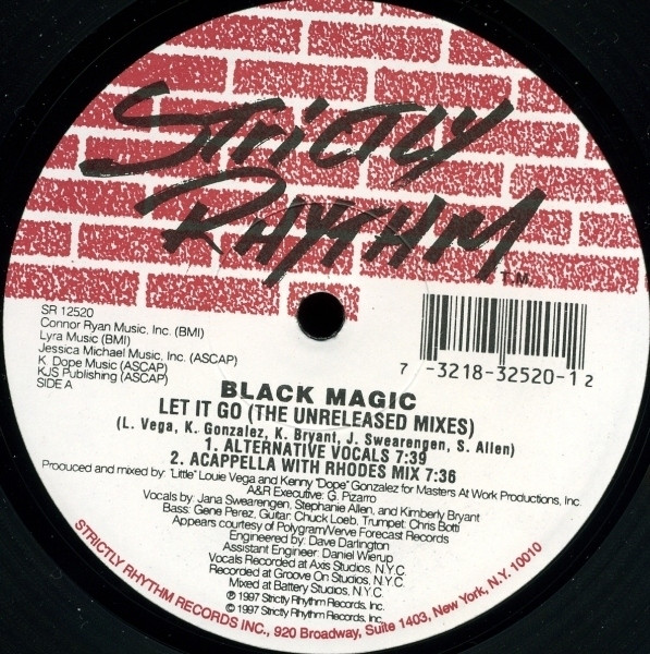 Black Magic – Let It Go (The Unreleased Mixes) 12'' Maxi Single Plak (Early House)