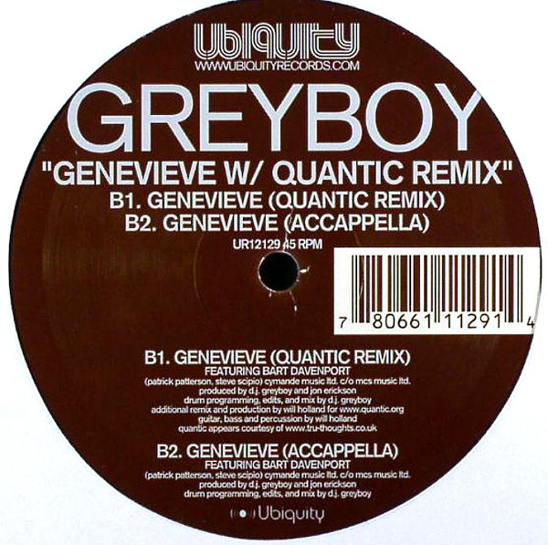 Greyboy – Genevieve 12'' Maxi Single Plak (Future Jazz)