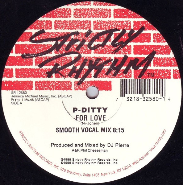 P-Ditty – For Love 12'' Maxi Single Plak (Early House)