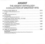 Argent – The Argent Anthology: A Collection Of Greatest Hits CD - Görsel 4
