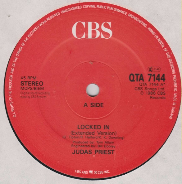 Judas Priest – Locked In 12” Maxi Single Plak