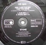 Stone – Girl I Like The Way That You Move 12'' Maxi Single Plak - Görsel 2