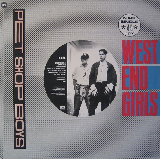 R-336236-1207512602 Pet Shop Boys – West End Girls (Dance Mix) 12'' Maxi Single Plak - Görsel 1