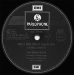 Pet Shop Boys – West End Girls (Dance Mix) 12'' Maxi Single Plak - Görsel 3