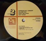 Gerry Mulligan / Chet Baker – Carnegie Hall Concert - Volume 2 LP Plak - Görsel 3