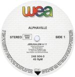 Alphaville – Jerusalem (The Palace Version) 12'' Maxi Single Plak - Görsel 3