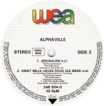 Alphaville – Jerusalem (The Palace Version) 12'' Maxi Single Plak - Görsel 4