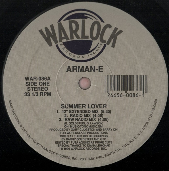 Arman-E – Summer Lover 12'' Maxi Single Plak
