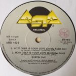 Superlove – How Deep Is Your Love 12'' Maxi Single Plak (Early House)