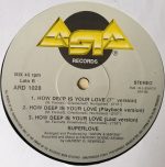 Superlove – How Deep Is Your Love 12'' Maxi Single Plak (Early House) - Görsel 2