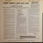 Johnny Mandel – Johnny Mandel's Great Jazz Score I Want To Live! LP Plak - Görsel 2