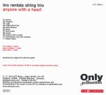 Iiro Rantala String Trio – Anyone With A Heart CD - Görsel 2