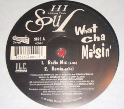 III Frum Tha Soul – What Cha Missin' 12'' Maxi Single Plak