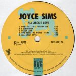 Joyce Sims – All About Love LP Plak - Görsel 4