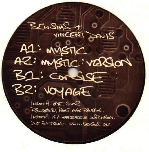 Ben Sims + Vincent Davis – Mystic 12'' Maxi Single Plak (Techno)