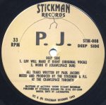 P.J. – All Over Jazz 12'' Maxi Single (Acid Jazz) - Görsel 2