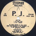 P.J. – All Over Jazz 12'' Maxi Single (Acid Jazz)