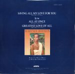 Whitney Houston – Saving All My Love For You 12'' Maxi Single Plak - Görsel 2