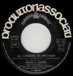 Santo & Johnny – La Canzone Di Orlando / Am I Blue 45lik Plak - Görsel 3
