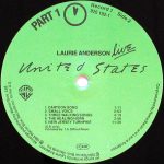 Laurie Anderson – United States Live 5LP Box Plak - Görsel 8