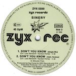 Sinery – Don't You Know 12'' Maxi Single Plak - Görsel 4