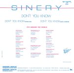 Sinery – Don't You Know 12'' Maxi Single Plak - Görsel 2