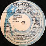 Derrick Harriott – La La Means I Love You 12'' Maxi Single Plak