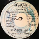 Derrick Harriott – La La Means I Love You 12'' Maxi Single Plak - Görsel 2