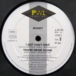 Mandy – I Just Can't Wait ('The Cool And Breezy Jazz Version') 12'' Maxi Single Plak (Early House) - Görsel 4