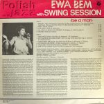Ewa Bem With Swing Session – Be A Man LP Plak (Polish Jazz) - Görsel 2