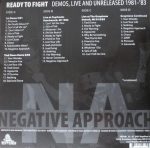 Negative Approach – Ready To Fight (Demos, Live And Unreleased 1981-'83) 2LP Plak - Görsel 2